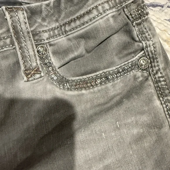 Rock Revival Gray Straight Leg Women's Jeans - Picture 7 of 10